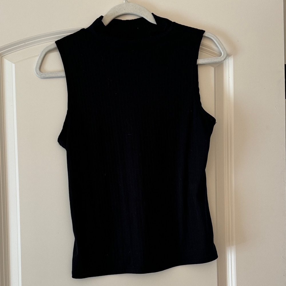 Ribbed high neck tank - Picture 4 of 5